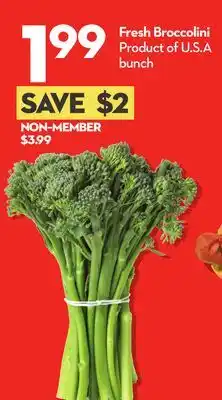 Longo's Fresh Broccolini offer