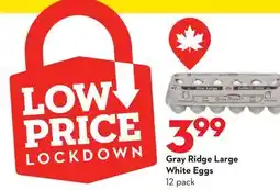 Longo's Gray Ridge Large White Eggs offer