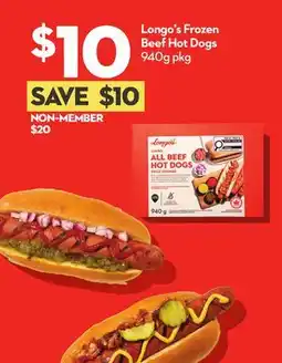 Longo's Longo's Frozen Beef Hot Dogs offer