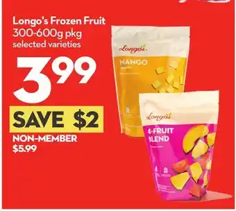 Longo's Frozen Fruit offer