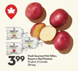 Longo's Fresh Gourmet Mini Yellow, Russet or Red Potatoes offer