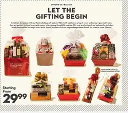 Longo's Longo's Gift Baskets LET THE GIFTING BEGIN offer