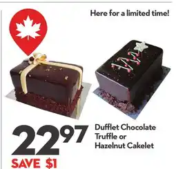 Longo's Dufflet Chocolate Truffle or Hazelnut Cakelet offer