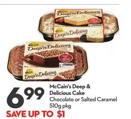 Longo's McCain's Deep & Delicious Cake offer
