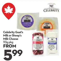 Longo's Celebrity Goat's Milk or Sheep's Milk Cheese offer