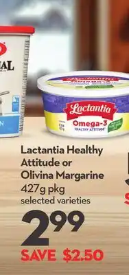 Longo's Lactantia Healthy Attitude or Olivina Margarine offer