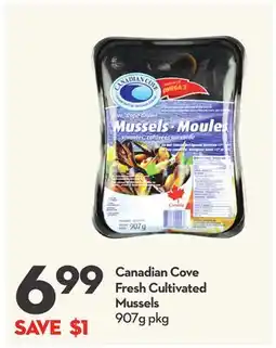 Longo's Canadian Cove Fresh Cultivated Mussels offer