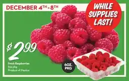 Longo's Fresh Raspberries offer
