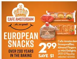 Longo's Stroopwaffles, Almond Fingers or Mini Delights offer