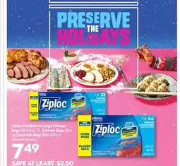 Longo's Medium or Large Freezer Bags 28-44ct, XL Freezer Bags 10ct or Sandwich Bags 180-200 ct offer