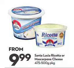 Longo's Santa Lucia or Cheese offer
