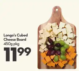 Longo's Cubed Cheese Board offer