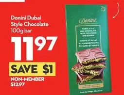 Longo's Dubai Style Chocolate 100g bar offer