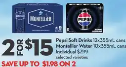 Longo's SoftDrinks 12x355mL cans Water 10x355mL cans offer