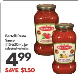 Longo's Bertolli Pasta Sauce offer
