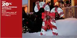 RONA Outdoor Christmas decorations, Pre-lit candy canes, 45 offer