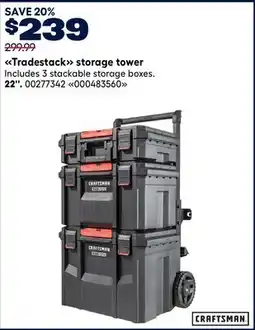RONA Craftsman Tradestack storage tower 22 offer