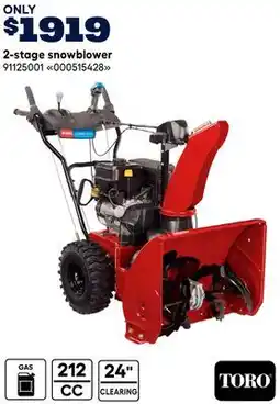 RONA 2-stage snowblower offer
