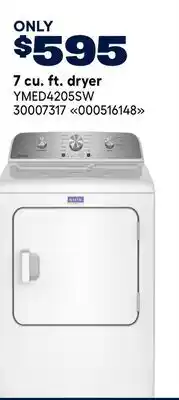RONA Maytag 7 cu. ft. dryer offer