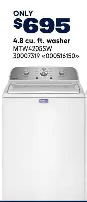 RONA Maytag 4.8 cu. ft. washer offer