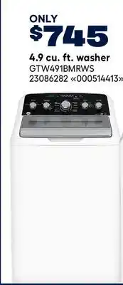 RONA 4.9 cu. ft. washer offer
