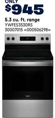 RONA 5.3 cu. ft. range offer