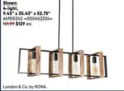 RONA 4-light 9.45 x 35.43 x 52.75 offer