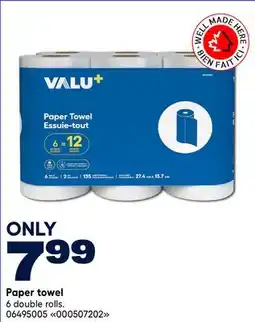 RONA VALU+ Paper towel offer