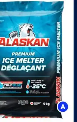 RONA 9-kg, 18-kg, 9-kg and 4.5-kg sizes of ALASKAN ice melters offer