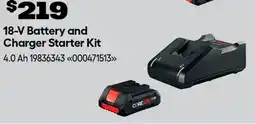 RONA BOSCH 18-V Battery and Charger Kit offer