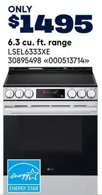 RONA 6.3 cu. ft. range offer