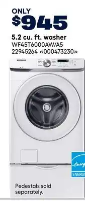 RONA SAMSUNG 5.2 cu. ft. washer offer