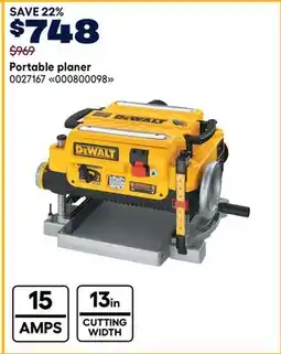 RONA Dewalt Portable planer offer