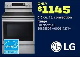 RONA LG 6.3 cu. ft. convection range offer