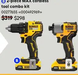 RONA DEWALT 2-piece MAX cordless tool combo kit offer