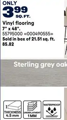 RONA Monument Vinyl flooring 7 x 48 offer