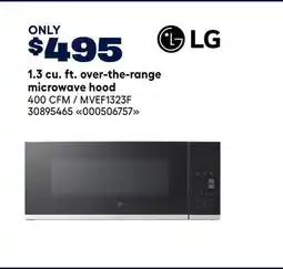 RONA LG 1.3 cu. ft. over-the-range microwave hood offer