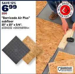 RONA Barricade Air Plus subfloor 23 x 23 x 3/4 offer