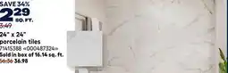 RONA 24 x 24 porcelain tiles offer