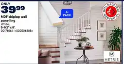 RONA MDF shiplap wall panelling offer