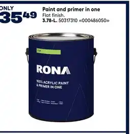 RONA Paint and primer in one offer