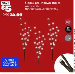 RONA 3-pack pre-lit lawn stakes offer