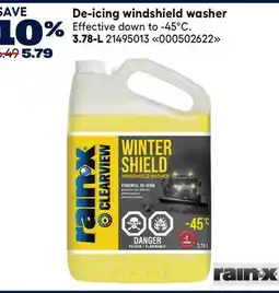 RONA De-icing windshield washer RAIN-X offer