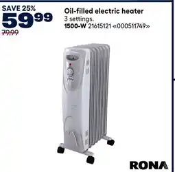 RONA RONA Oil-filled electric heater offer