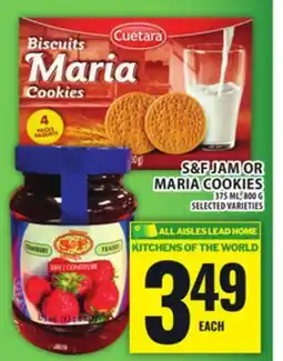 Food Basics S&F JAM OR MARIA COOKIES offer