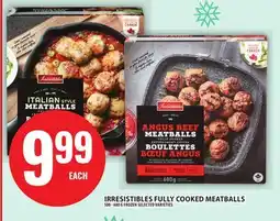 Food Basics IRRESISTIBLES FULLY COOKED MEATBALLS offer