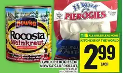 Food Basics JJ WILK PIEROGIES OR NOWKA SAUERKRAUT offer