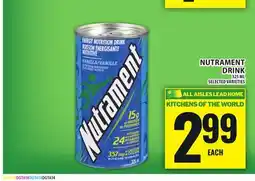 Food Basics NUTRAMENT DRINK offer