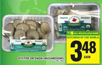 Food Basics OYSTER OR ENOKI MUSHROOMS offer