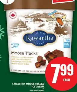 Food Basics KAWARTHA MOOSE TRACKS ICE CREAM offer